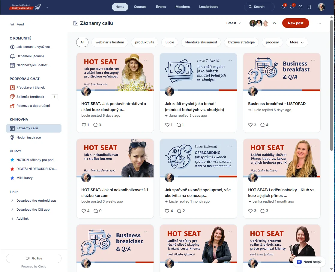 Klub hezky autenticky